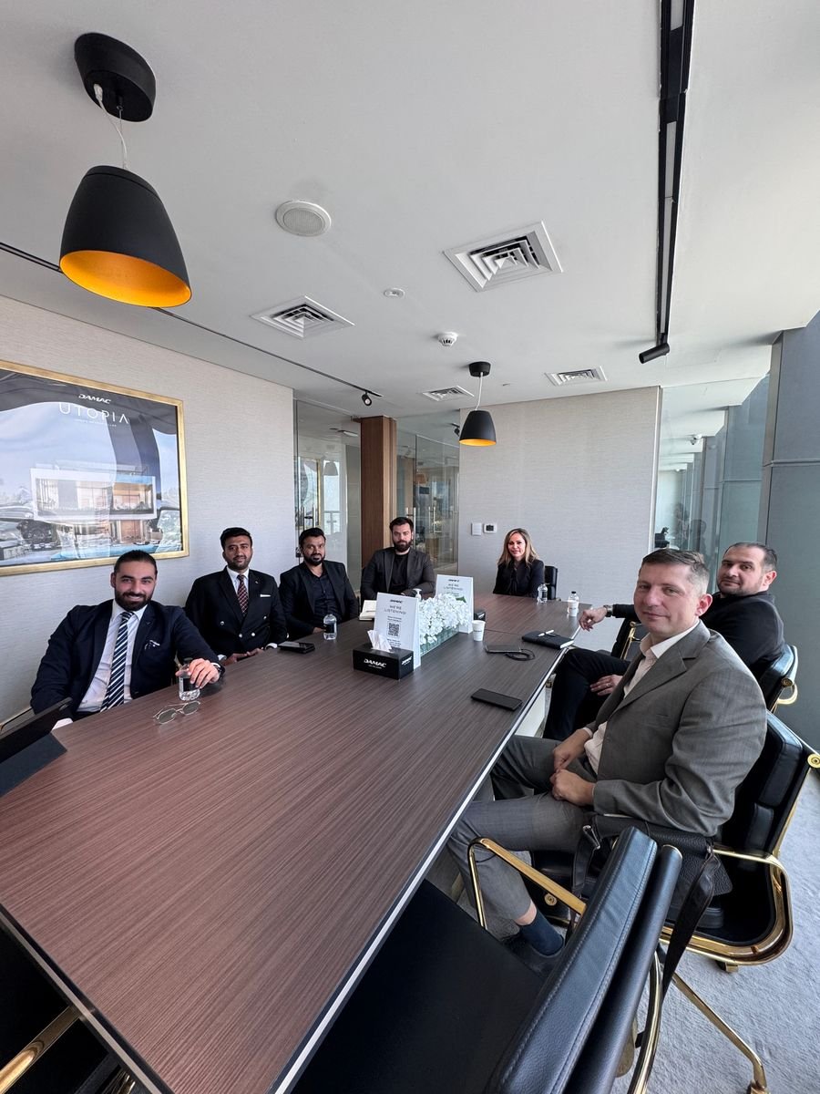 Business team meeting in a Dubai boardroom